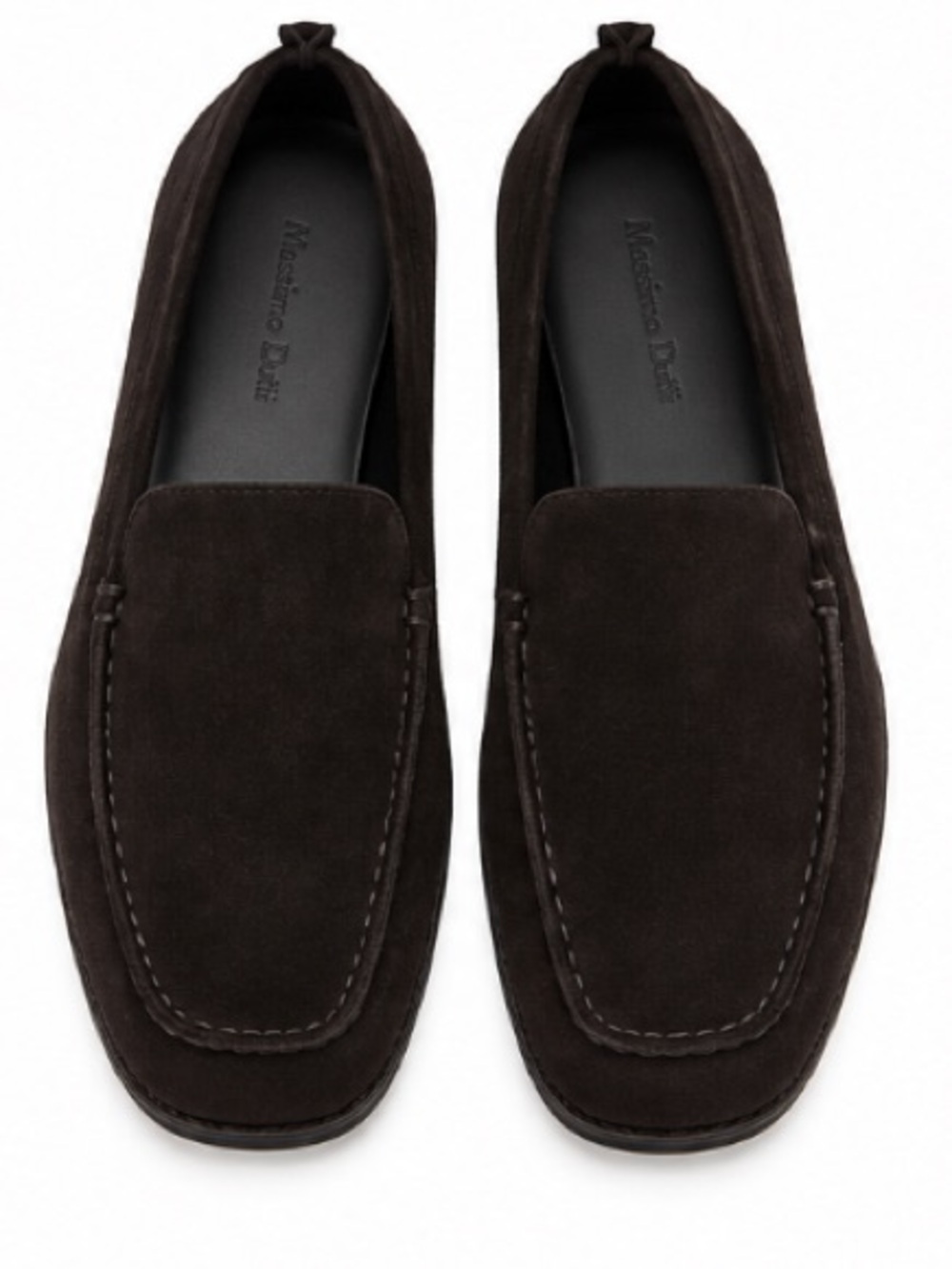 Massimo Dutti NWT brown genuine leather suede loafer 1510/750